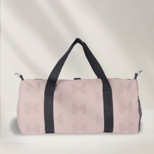 Pinkfarbene Mongrammmuster, Tanzdufftaschen Duffle Bag