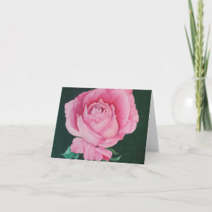 Pinkfarbene Petals Inspirationskarte Karte