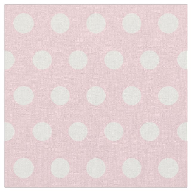 Pinkfarbene Polka-Punkte-Muster anpassen Stoff (Nahaufnahme)