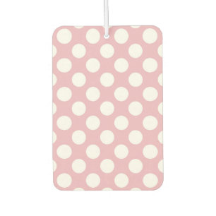 Pinkfarbene Polka-Punkte, Polka-Punktmuster, Punkt Autolufterfrischer