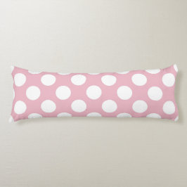 Pinkfarbene Polka-Punkte, Polka-Punktmuster, Punkt Seitenschläferkissen