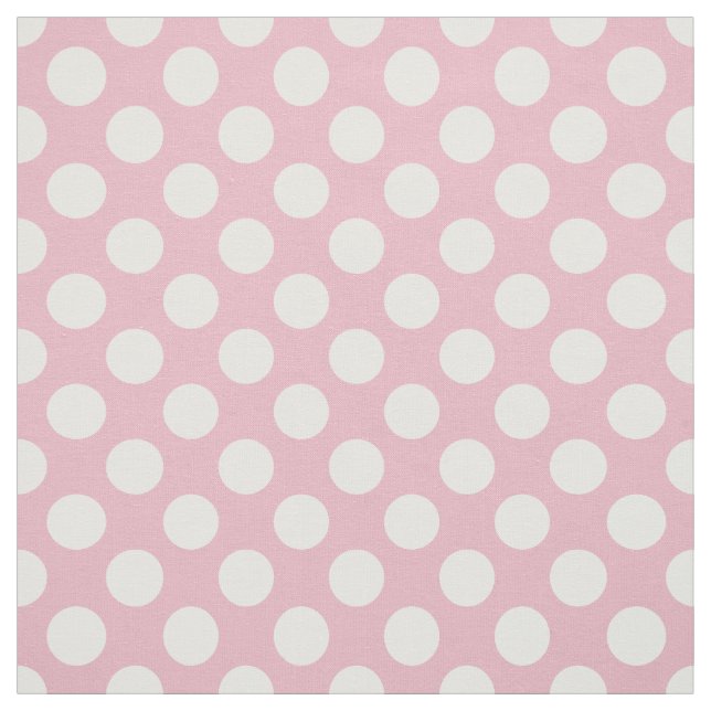Pinkfarbene Polka-Punkte, Polka-Punktmuster, Punkt Stoff (Muster)