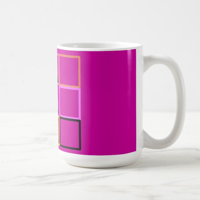 Pinkfarbene Tasse (Rechts)