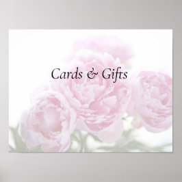 Pinkfarbene Tornys verblassen Karten und Geschenkz Poster