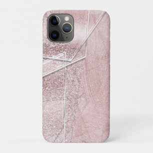 Pinkfarbener falscher Schimmerblick Kristallglas G Case-Mate iPhone Hülle