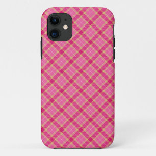 Pinkfarbener Tartan Case-Mate iPhone Hülle