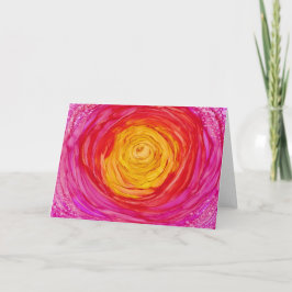 "Pinkfarbener Traum-" - Anlass-Gruß Karte