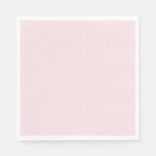 Pinkfarbener, weißer Mini-Polka-Punkt Serviette