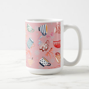 Pinkfarbenes Party Kaffeetasse