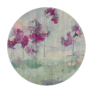 Pinkfarbenes Treeline Schneidebrett