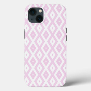 Pinkfarbenes und weißes Diamantmuster Case-Mate iP iPhone Hülle