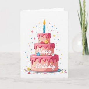 Pinkfrosting-Geburtstagskarte Karte