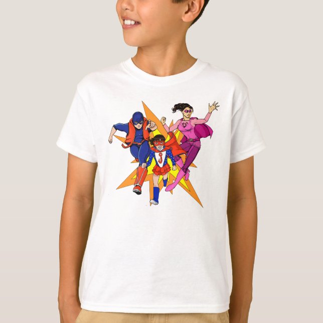 Pinkgirl, The Scone und Jazzy T-Shirt (Vorderseite)