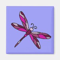 Pinkie Dragonfly-Magnet