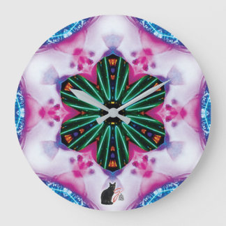 Pinkie Kaleidoscope Große Wanduhr