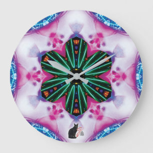 Pinkie Kaleidoskop Große Wanduhr