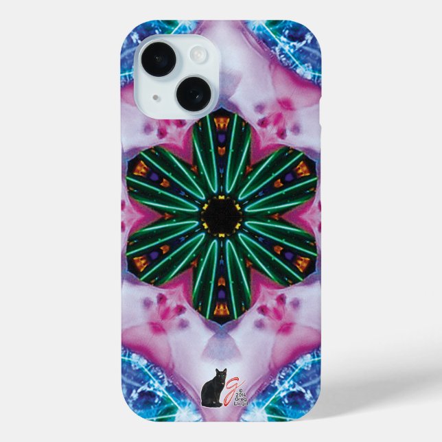Pinkie Kaleidoskop iPhone Case (Rückseite)