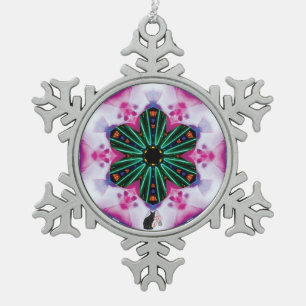 Pinkie Kaleidoskop Snowflake Ornament