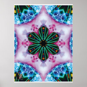 Pinkie Kinetic Collage Kaleidoskop Poster