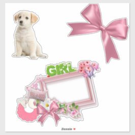 Pinkie-Rose New Baby Girl Aufkleber