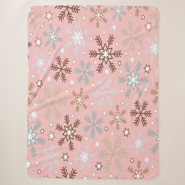 Pinkie Snowflake Sherpadecke (Vorderseite)