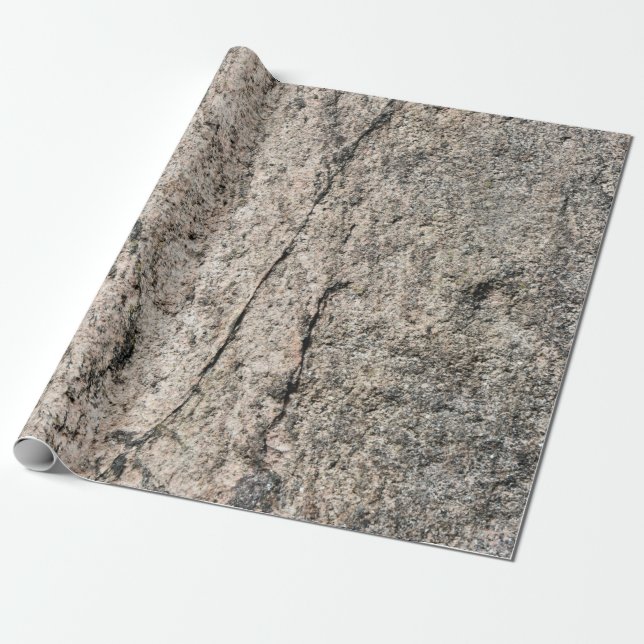 Pinkisch-Beige Stone Rock Face Geschenkpapier (Ungerollt)