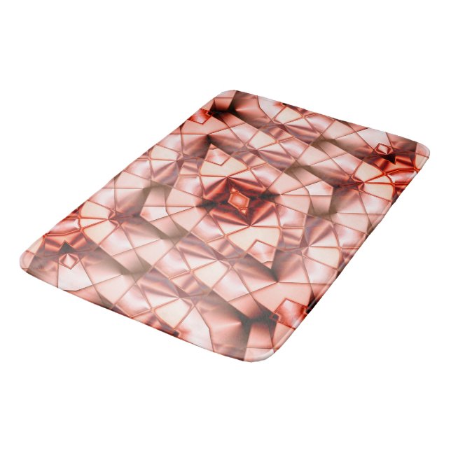 Pinkisch gigantische "Perlmuttbäume", digitale zei Badematte (Schrägansicht)