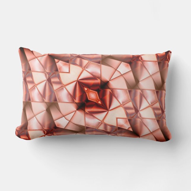 Pinkisch gigantische "Perlmuttbäume", digitale zei Lendenkissen (Vorderseite)