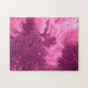 Pinkish Hues Infrarot Cloud Puzzle