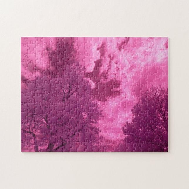 Pinkish Hues Infrarot Cloud Puzzle (Horizontal)