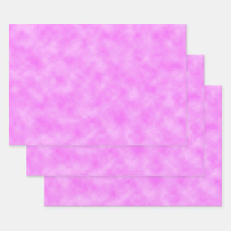 Pinkish Purple Created Clouds Abstract Art Design Geschenkpapier Set