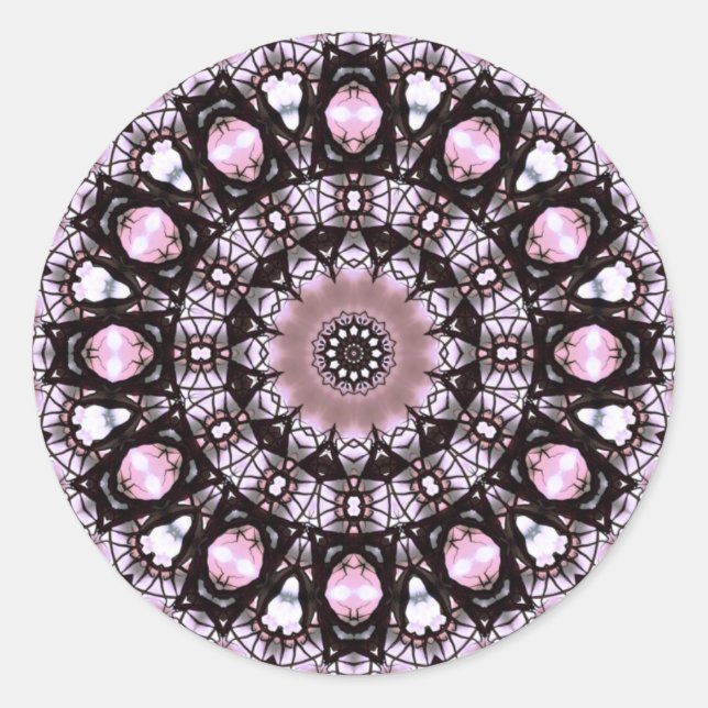 PinkLacey-Aufkleber Runder Aufkleber (Vorderseite)