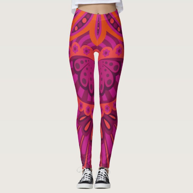 Pinkoinko - Feathered Paisley Leggings (Vorderseite)