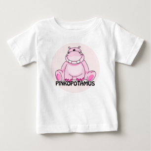 pinkopotamus 1 baby t-shirt