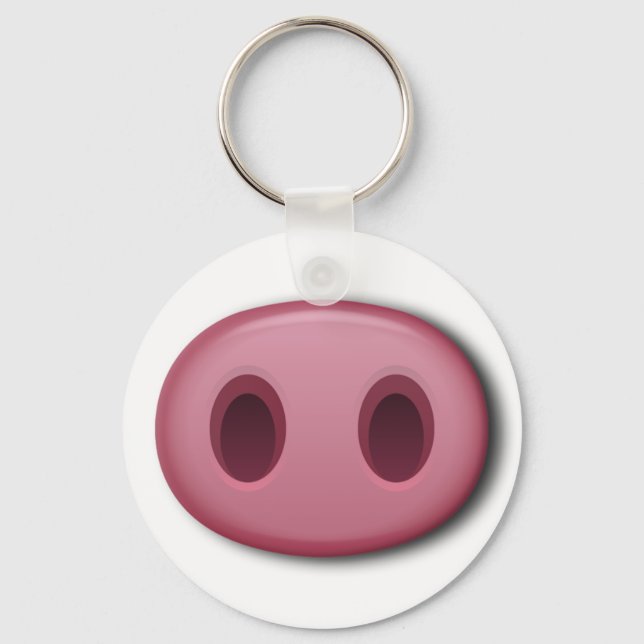 PinkPig Snout Schlüsselanhänger (Vorderseite)