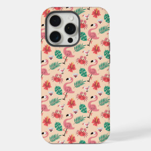 PinkPink Flamingo Sommer tropisches Muster-23123 iPhone 15 Pro Max Hülle