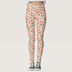 PinkPink Flamingo Sommer tropisches Muster-23123 Leggings