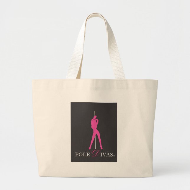 PinkPolePNG Jumbo Stoffbeutel (Vorne)
