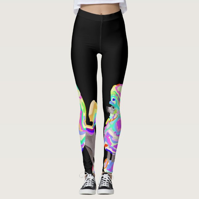 Pinkpudelhosen Leggings (Vorderseite)