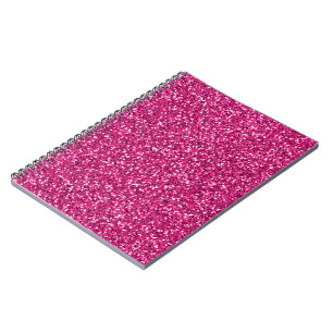 Pinkrosa-Glitzer Notizblock