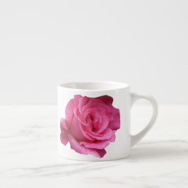 Pinkrosa Rosa Blütenblütenblüte Monogramm Miriam Espressotasse