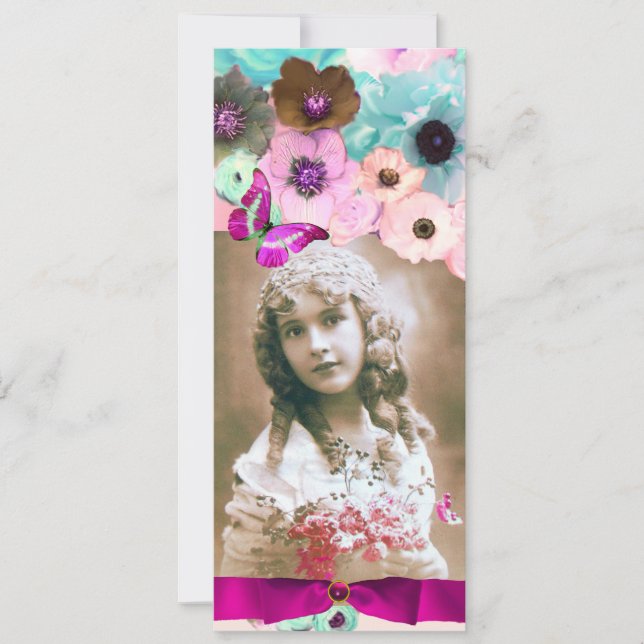 PINKROSEN UND SCHALTFLEUNDSCHWIMMEN 16 FOTOVORLAGE EINLADUNG (Vorderseite)