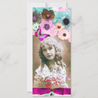 PINKROSEN UND SCHALTFLEUNDSCHWIMMEN 16 FOTOVORLAGE EINLADUNG