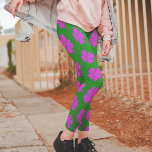 PinkShamrock Clover St. Patrick's Day Leggings