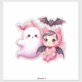 Pinkuween Babies ai art Aufkleber