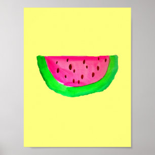 PinkWatermelon Pop Malerei Poster