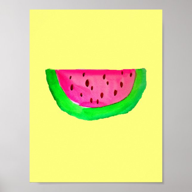 PinkWatermelon Pop Malerei Poster (Vorne)