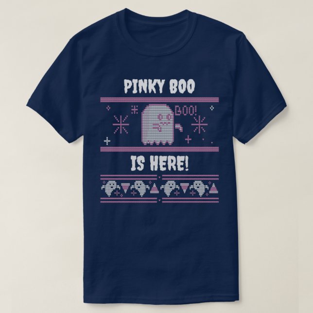 PINKY BOO IS HERE new trending cute pink little gh T-Shirt (Design vorne)