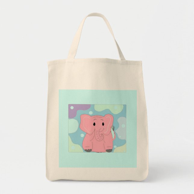 Pinky der Elefant Tragetasche (Vorne)