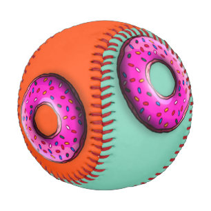 Pinky Donut mit bunten Sprinklen + Ihre Ideen Baseball